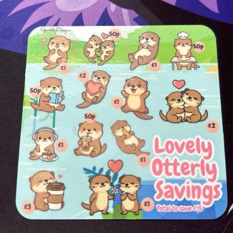 Mini saving challenge trackers