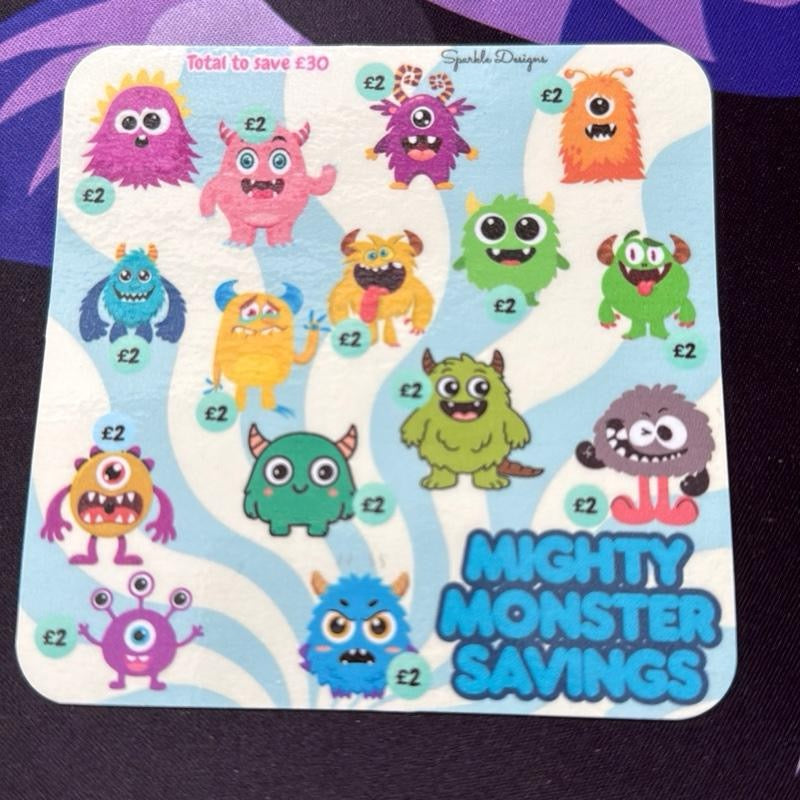 Mini saving challenge trackers