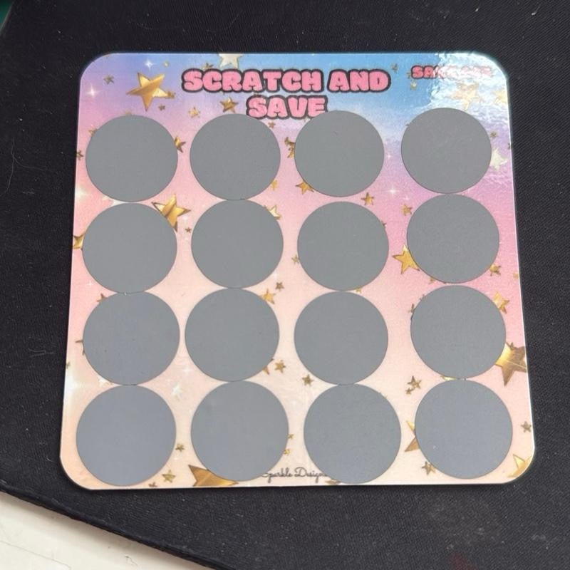 Mini saving challenge trackers
