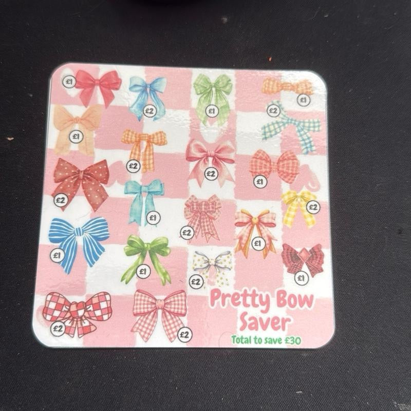 Mini saving challenge trackers