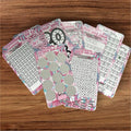 Save for 2026 Saving Challenge Trackers - Individual Purchases with Various Designs for Tracking Savings Goals