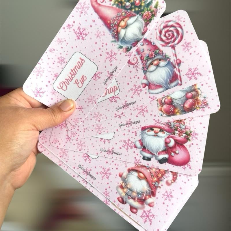 Gonk range of Christmas inserts all personalised to suit your own binder and budget.
