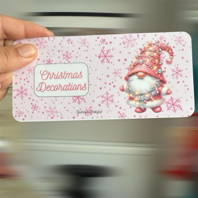 Gonk range of Christmas inserts all personalised to suit your own binder and budget.