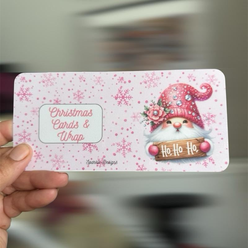 Gonk range of Christmas inserts all personalised to suit your own binder and budget.