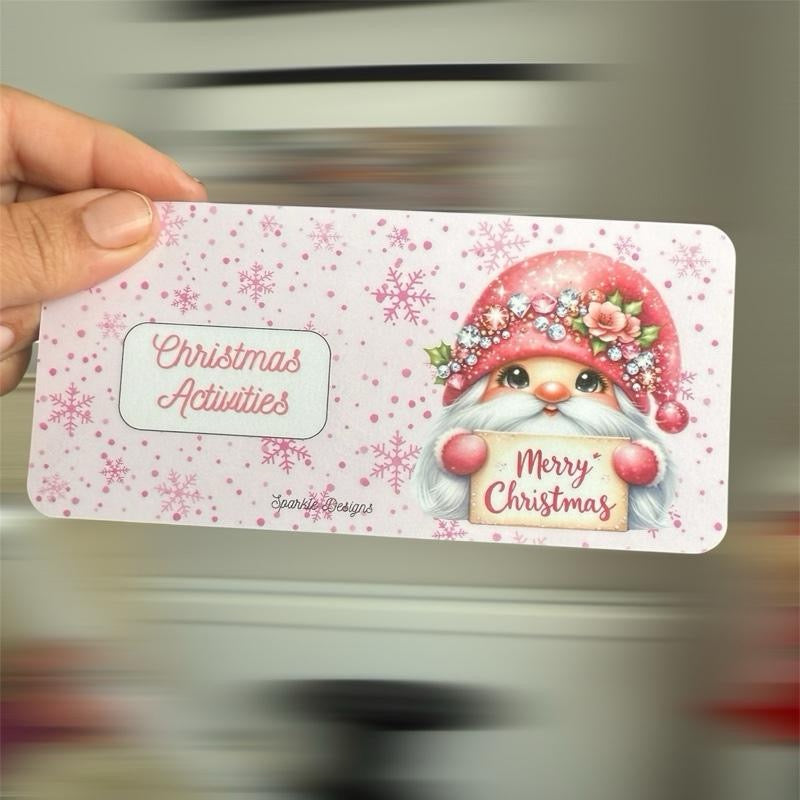 Gonk range of Christmas inserts all personalised to suit your own binder and budget.