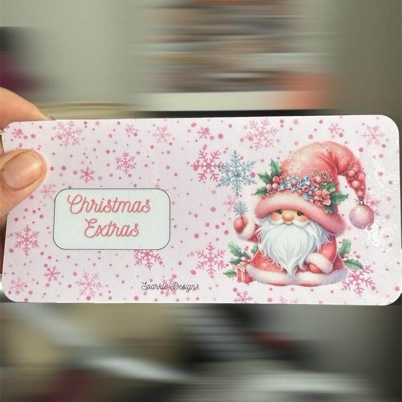 Gonk range of Christmas inserts all personalised to suit your own binder and budget.