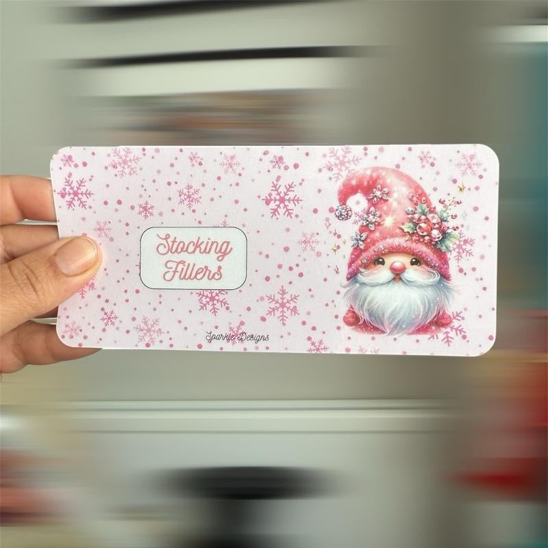 Gonk range of Christmas inserts all personalised to suit your own binder and budget.
