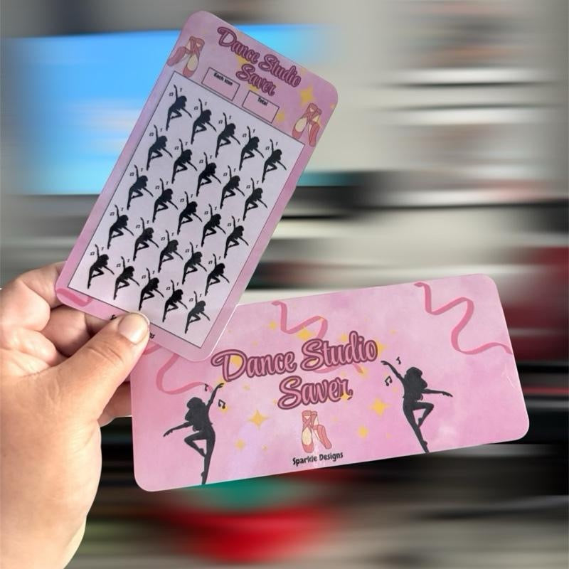 Dance Studio Saving Challenge Tracker Savings Goals for children & adults of all ages