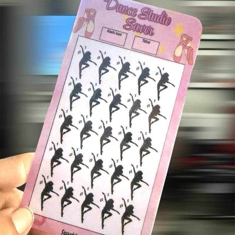 Dance Studio Saving Challenge Tracker Savings Goals for children & adults of all ages