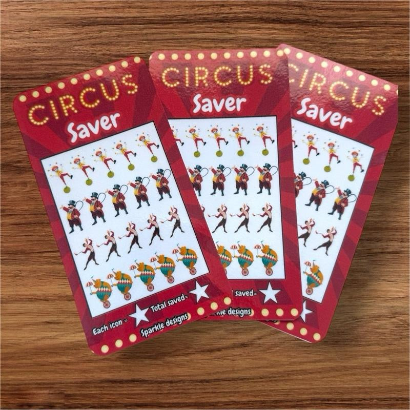 Circus Saving Challenge Tracker - Piggy Theme - Decor