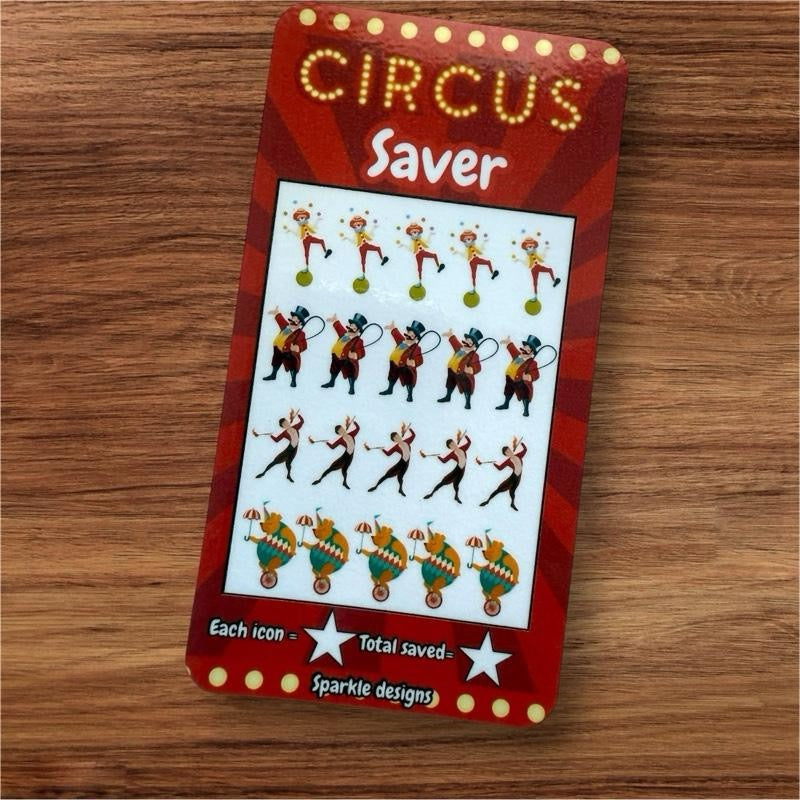 Circus Saving Challenge Tracker - Piggy Theme - Decor