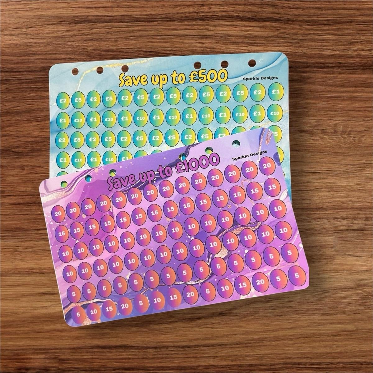 Binder Edition Saving Challenge Tracker - Save up to £500/£1000