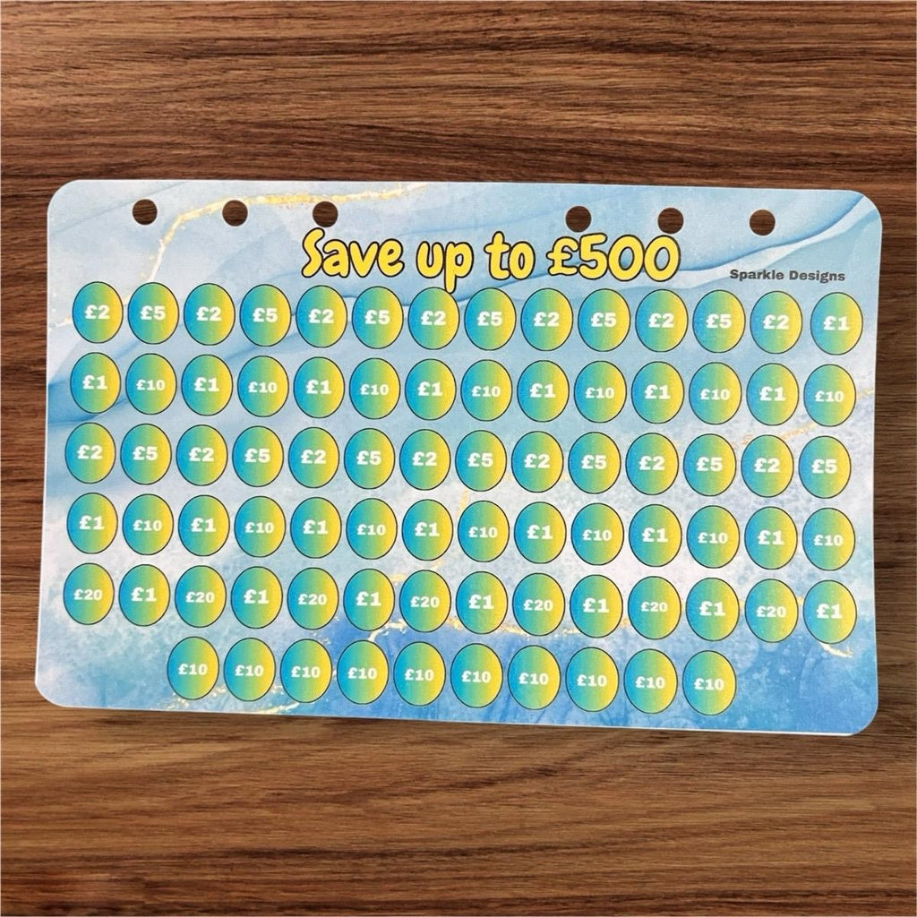 Binder Edition Saving Challenge Tracker - Save up to £500/£1000