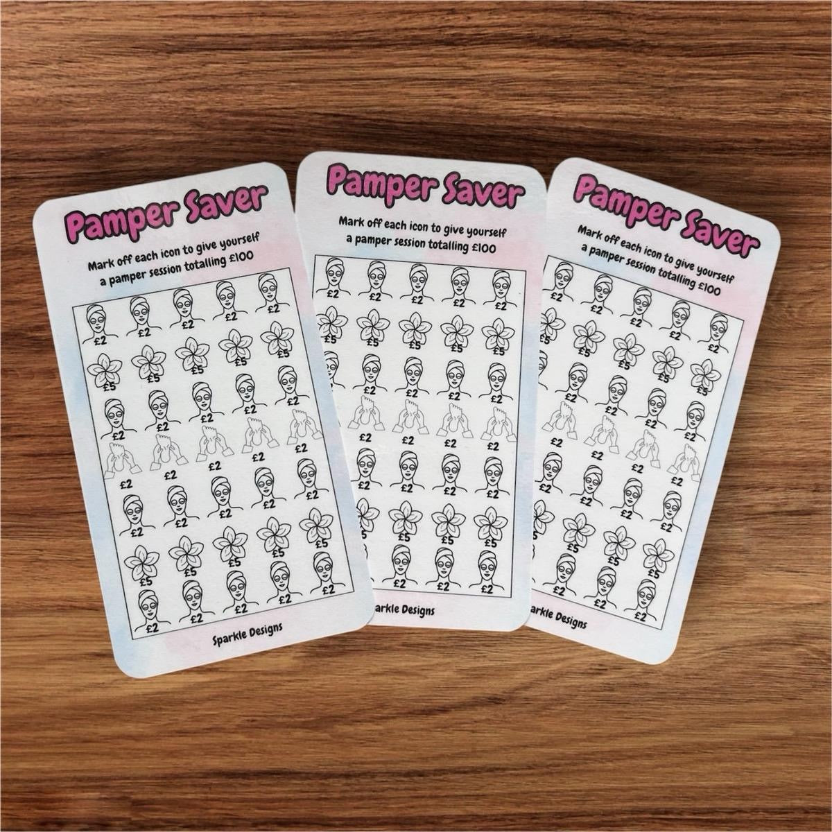 Personal care - Pamper day saving challenge tracker