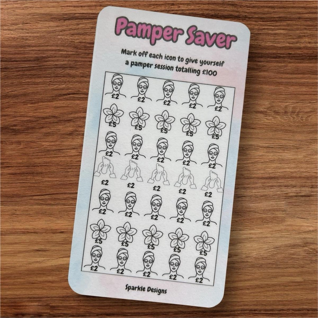 Personal care - Pamper day saving challenge tracker