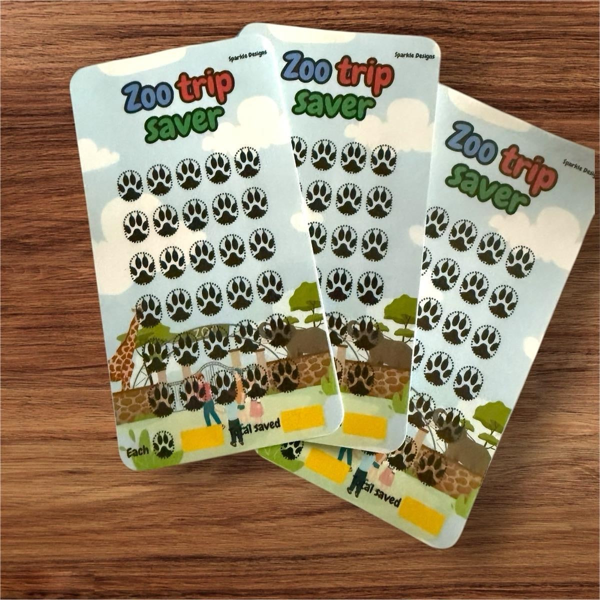 Zoo trip saving challenge tracker