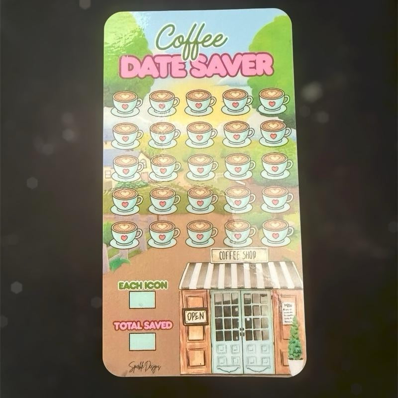 Coffee date saving challenge tracker