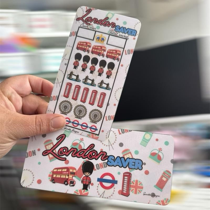 London themed saving challenge tracker