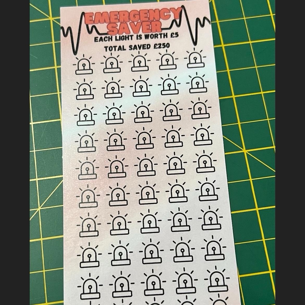 Emergency saving tracker