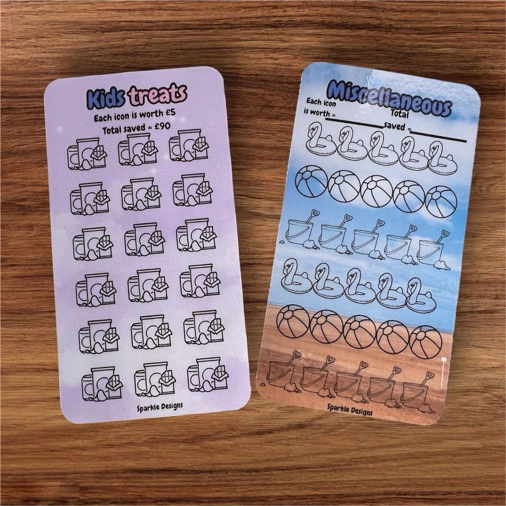 Staycation binder - varying options available