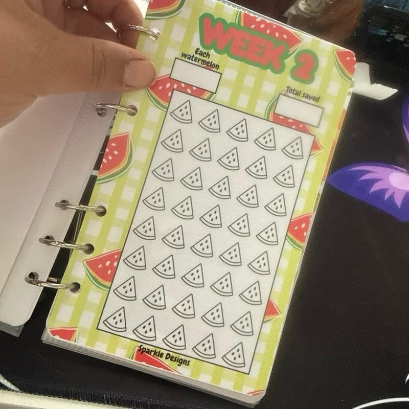 6 Weeks School Holiday Binderless Savings Binder for Outings and Saver Activities