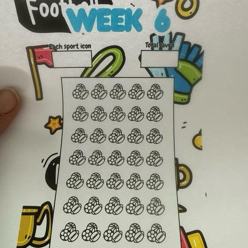 6 Weeks School Holiday Binderless Savings Binder for Outings and Saver Activities