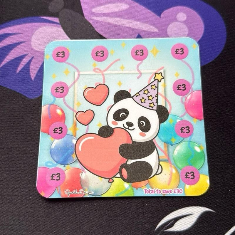 Cute panda mini saving challenges