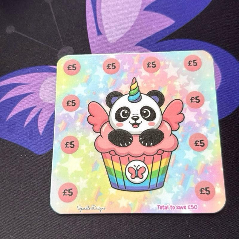 Cute panda mini saving challenges