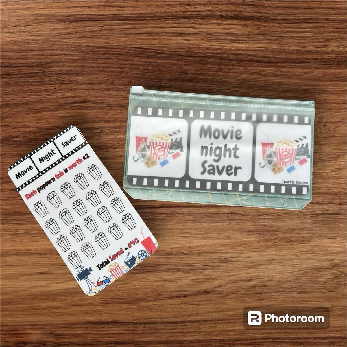 Movie night saving tracker & wallet (optional)