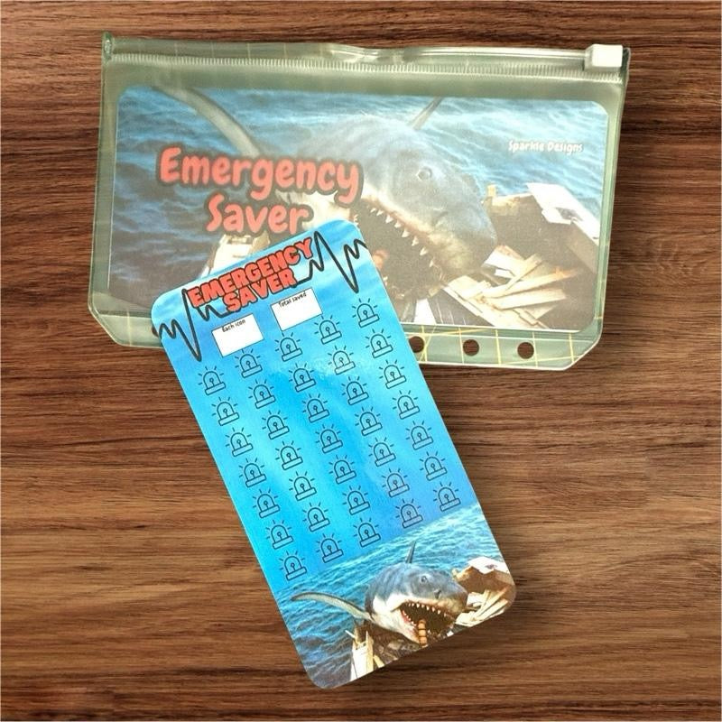 Jaws inspired saving challenge Trackers - prefect for the lover of jaws..