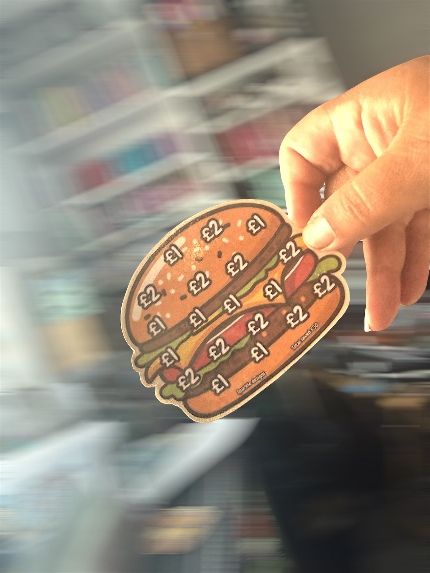 Mini foodie related saving challenge trackers