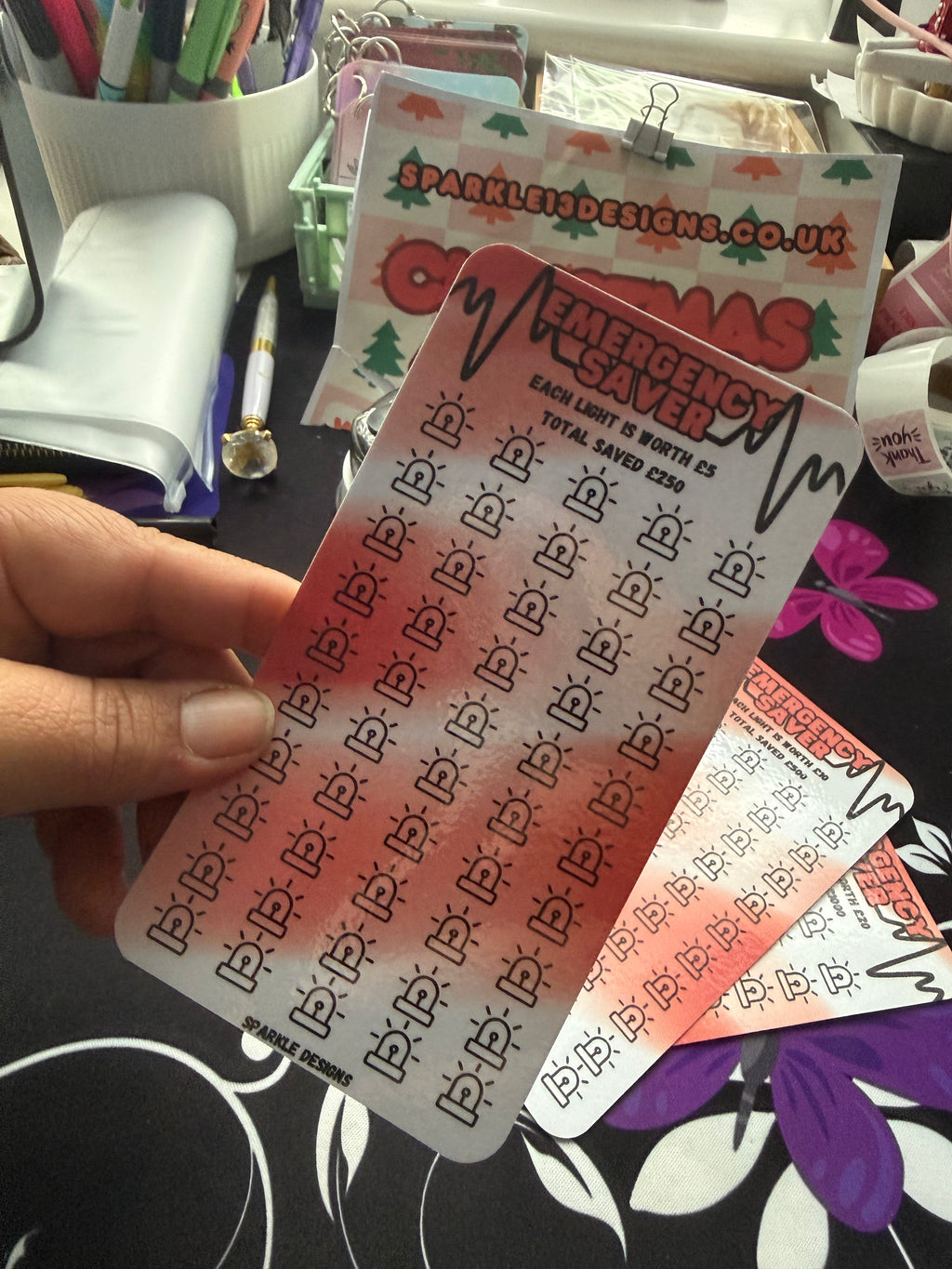 Reusable A6 Emergency Savings Tracker | 4 Goals