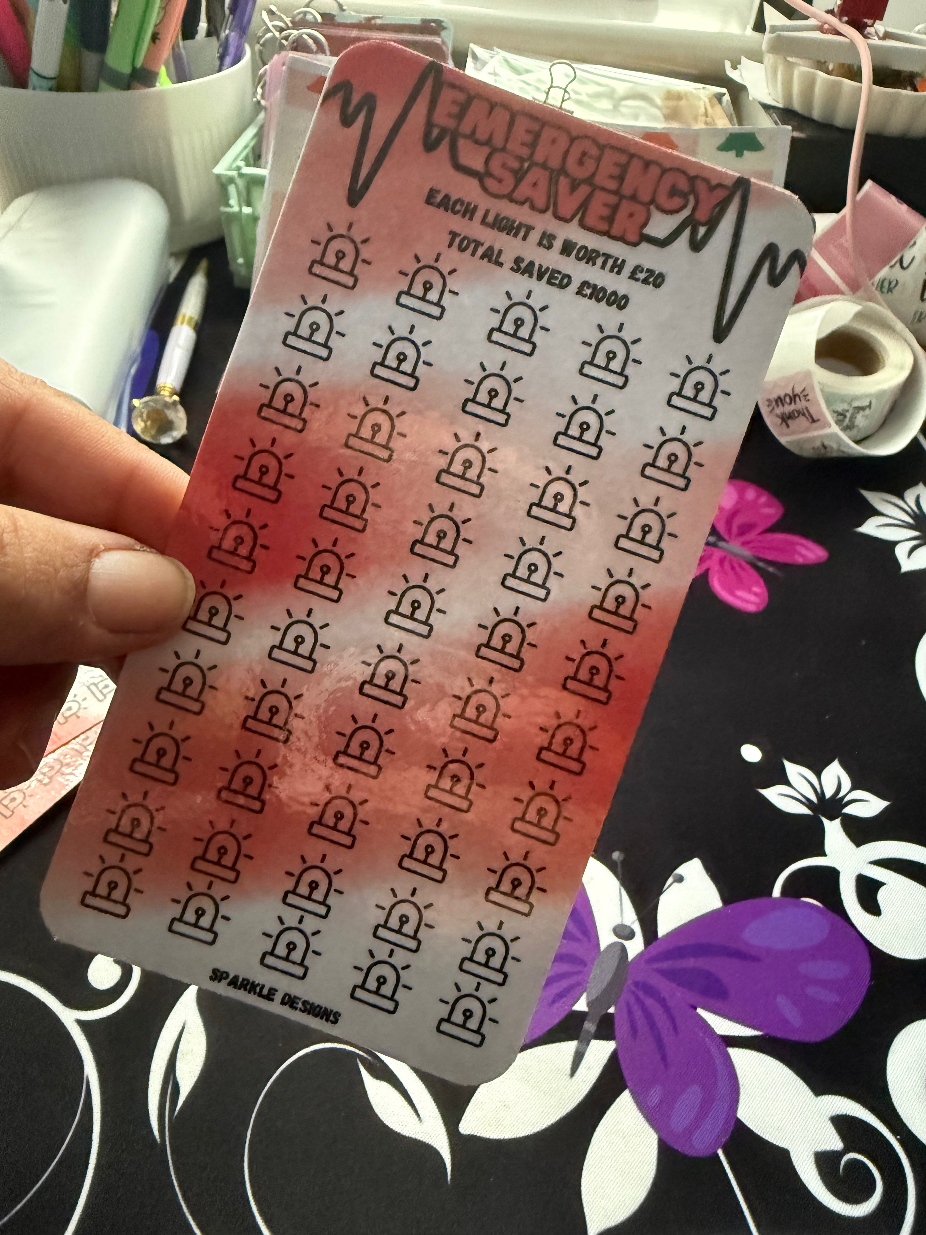 Reusable A6 Emergency Savings Tracker | 4 Goals