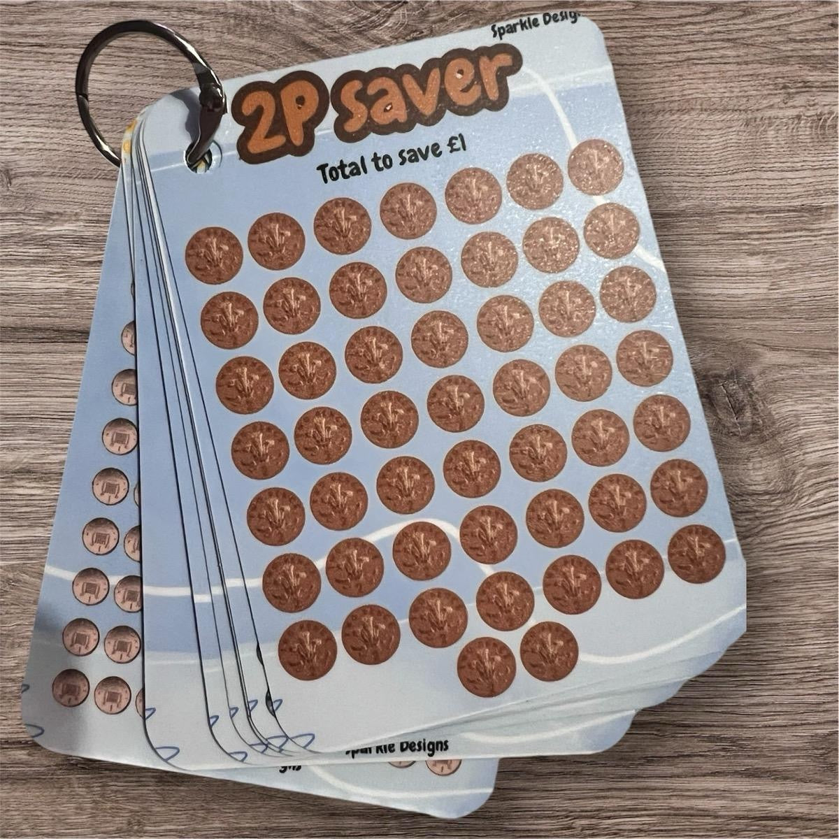 Loose Coins Mini Ring Savings Tracker | Save £72
