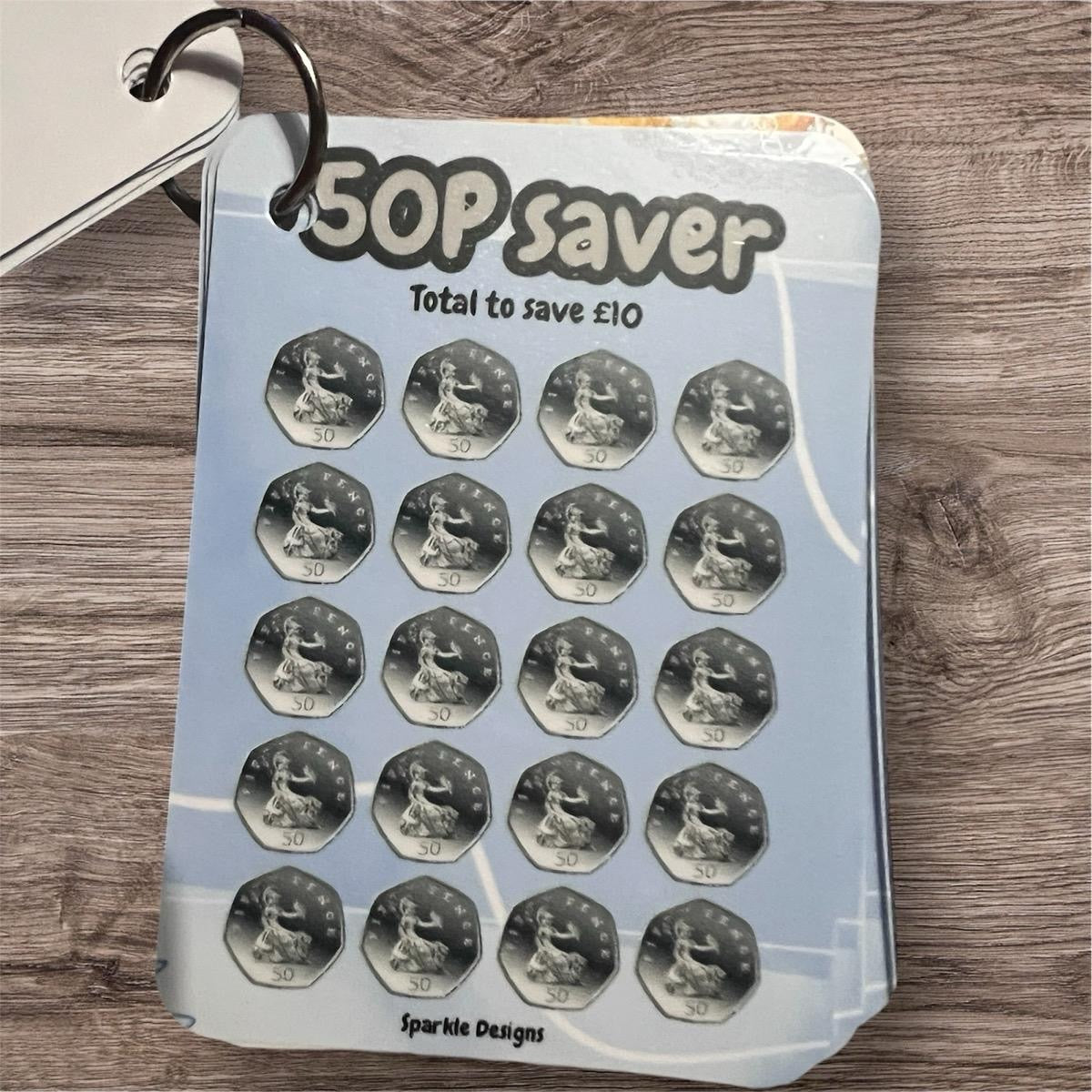 Loose Coins Mini Ring Savings Tracker | Save £72
