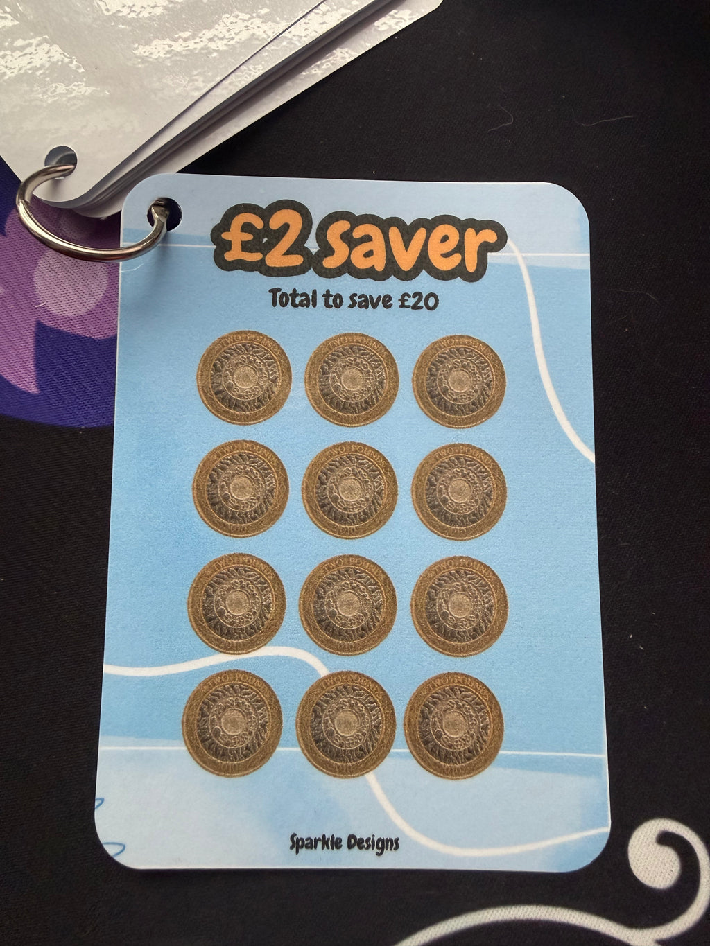 Loose Coins Mini Ring Savings Tracker | Save £72