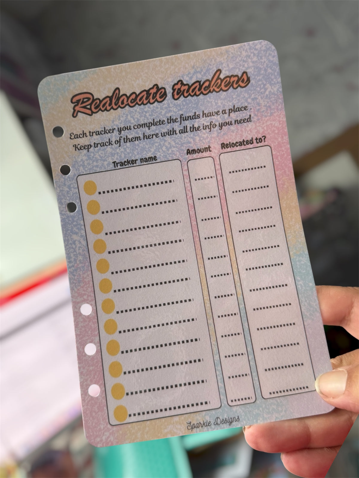 Reallocate Savings Tracker